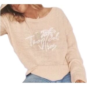 Beachly X Goldfish Kiss Tropical Vibes Knit Sweater XL Oversized Beachy READ